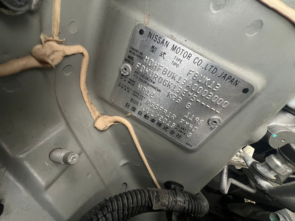 2013 Nissan Micra K13 Window Motor Regulator Front LH