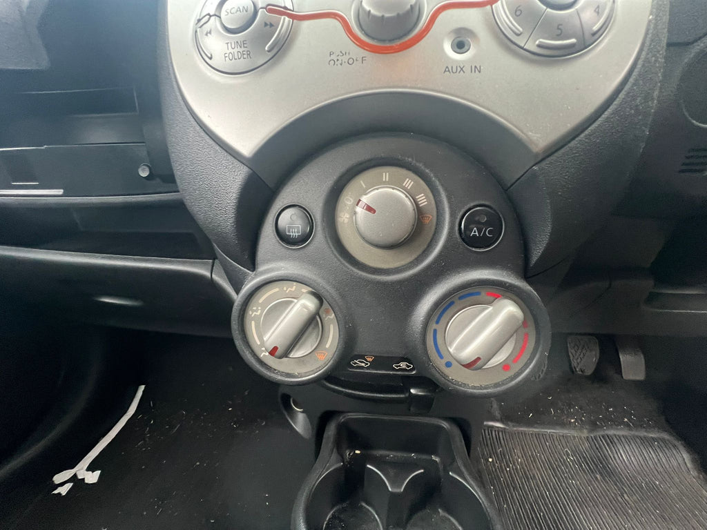 2013 Nissan Micra K13  Heater/AC Controls